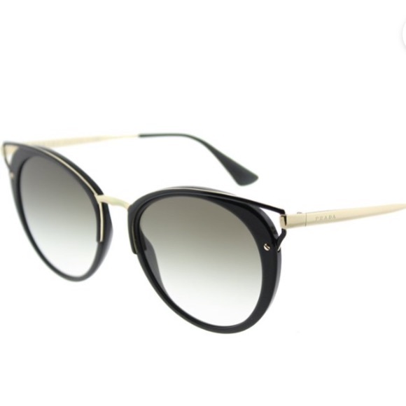 Prada Women’s Catwalk 66TS 1AB0A7 Sunglasses - Black/grey gradient - Picture 11 of 12